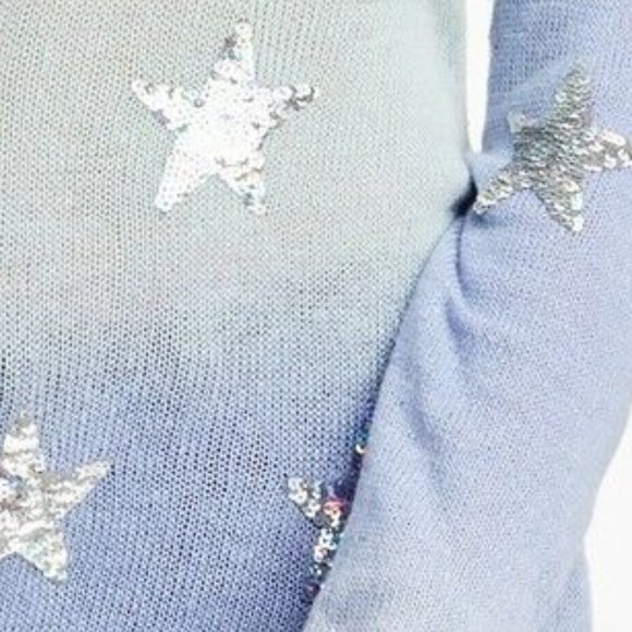 Wildfox Star Gazer Sequin Sweater, Starlight, XS - Picture 5 of 7